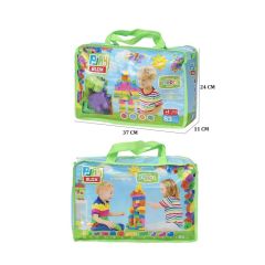 2939 Play Blox Neon Blok Yapı Oyuncakları 83 Parça ,Saklama Çantalı ,1 Yaş ve Üzeri