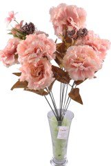 BUFFER® 11 Dallı 50 cm Karanfil Yapay Çiçek Yavruağzı-CK002YA