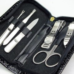BUFFER® Profesyonel 6 Parça Manikür Pedikür Tırnak Bakımı Seti Çantalı