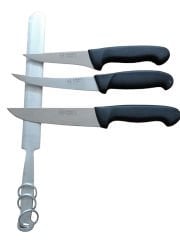 3+1 Solingen Bıçak Kurban Bıçağı Seti & Balkan Masat Bileme