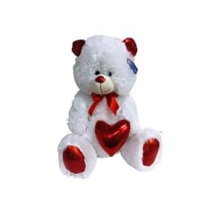 62503 Peluş 50 cm Parlak Kalpli Ayı