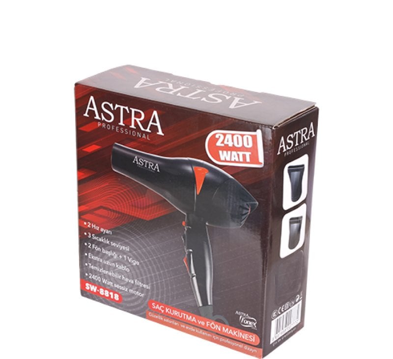 Astra Turbo 8818 Saç Kurutma Ve Fön Makinesi 2400 Watt