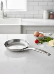 Defonte Paslanmaz Çelik Tava 18 cm (İndüksiyonlu ve Tüm Ocaklar İçin)