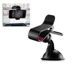 BUFFER® Kıskaçlı Araç İçi Vantuzlu Universal Telefon Sabitleyici Tutucu