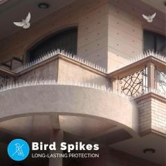 Şeffaf Kuş Kondurmaz Polikarbon Uçan Hayvan Kovucu Dikeni 50 cm