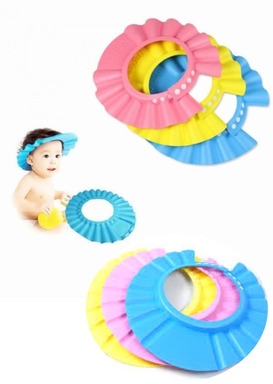 BUFFER® Ayarlanabilir Bebek Banyo Şapkası Pratik Küvet Şapkası Başlığı