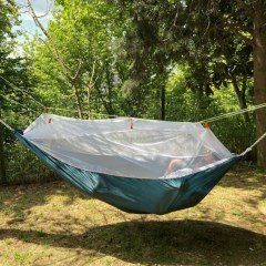 BUFFER® Kamp Salıncak Sineklik Cibinlikli Portatif Hamak Tek Kişilik Outdoor Su Geçirmez Sivrisinek Koruyucu