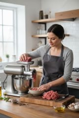 #12 Kıyma Makinesi Ayna Seti 3'lü Takım Çelik Süzgeç (6/10/20mm )