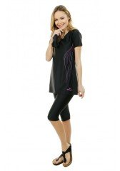 Emayo Yarı Tesettür Mayo Sare 2013 Lacivert - 2XL