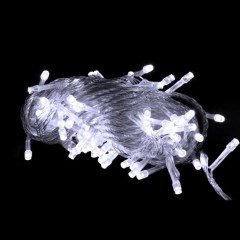 BUFFER® 8 Fonksiyonlu 2 Metre 200 Led 10 Saçak Beyaz Led Perde Aydınlatma