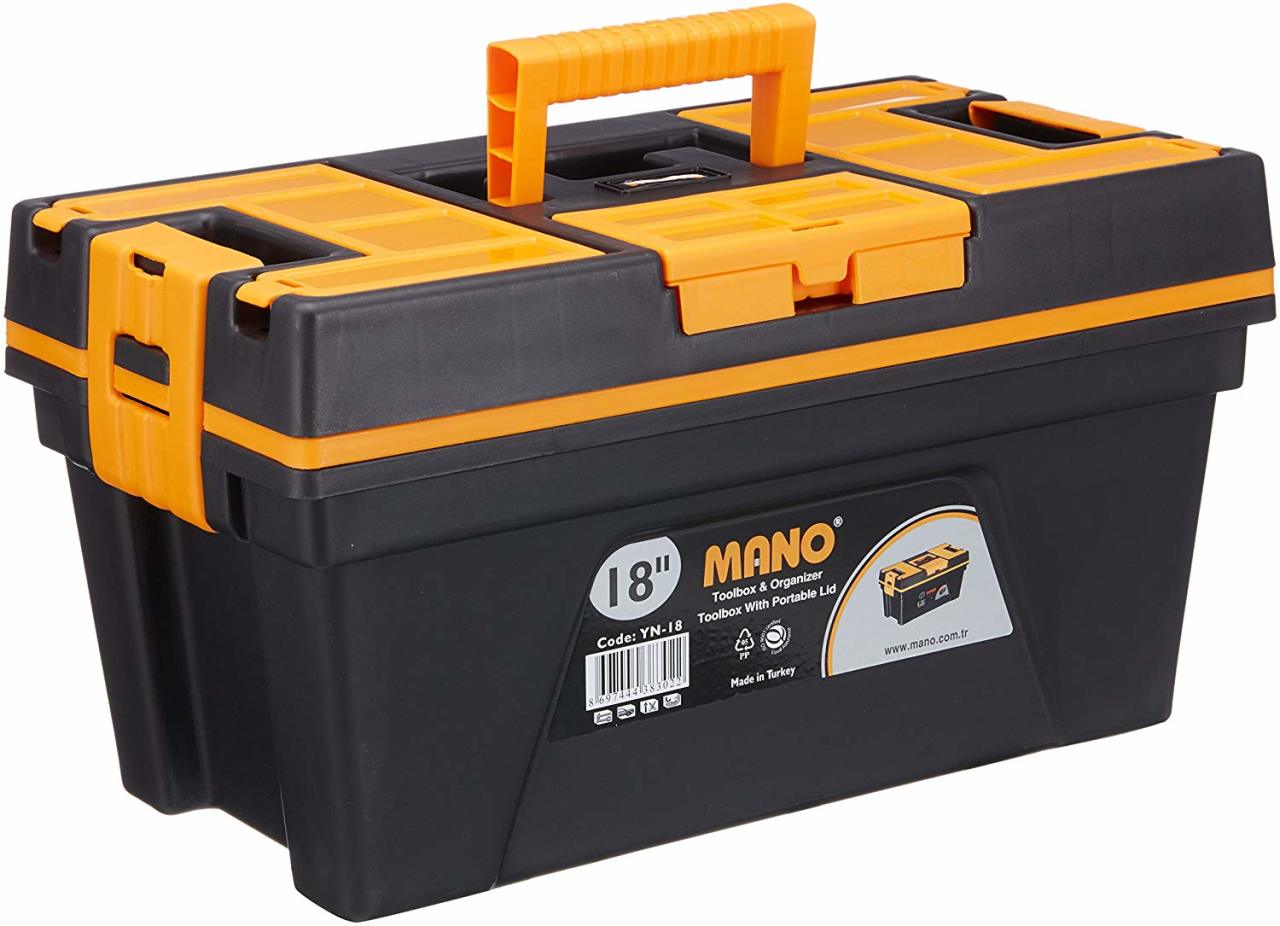 Mano Taşınabilir Kapaklı Takım Çantası YN-18   460mm x 246mm x 246mm