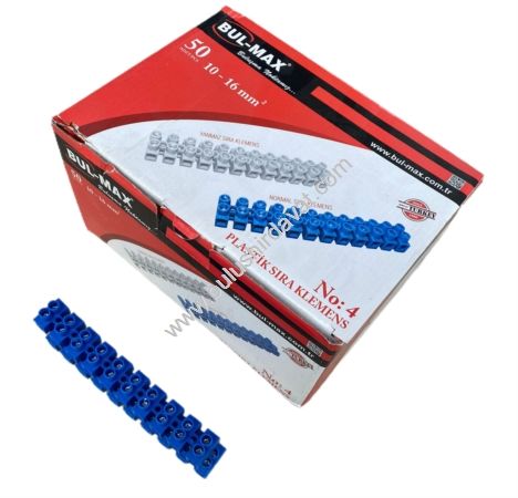 Bulmax 5'' Mavı Sıralı Klemens Bmx-5024 (100 Adet Gönderilir)