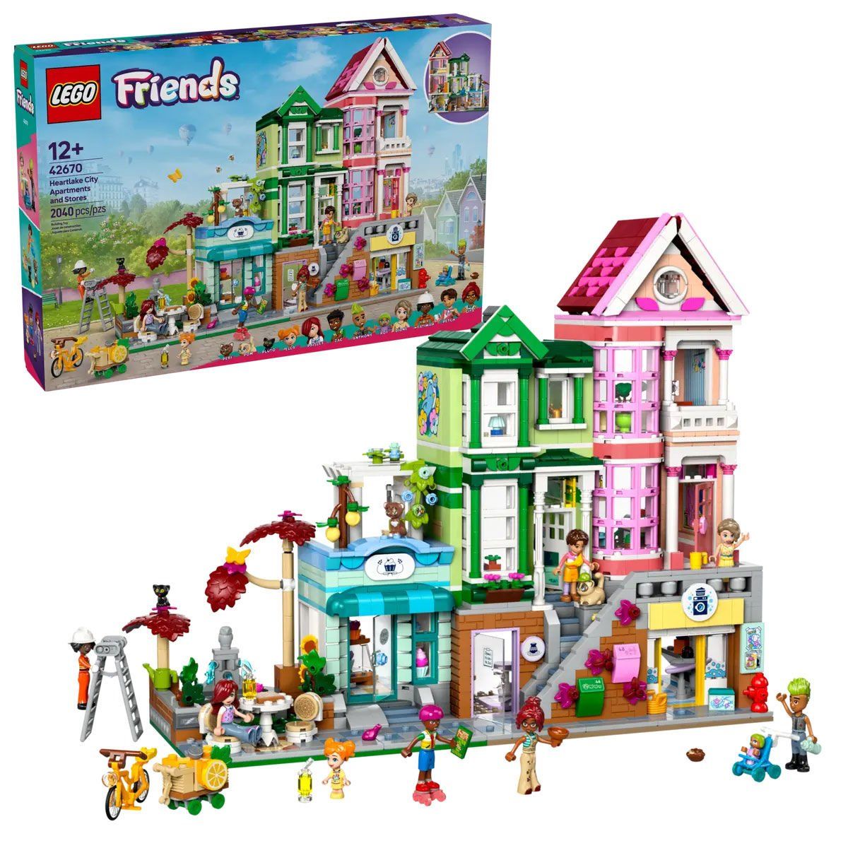 42670 Lego Friends Heartlake Apartman ve Mağazalar 2040 parça +12 yaş