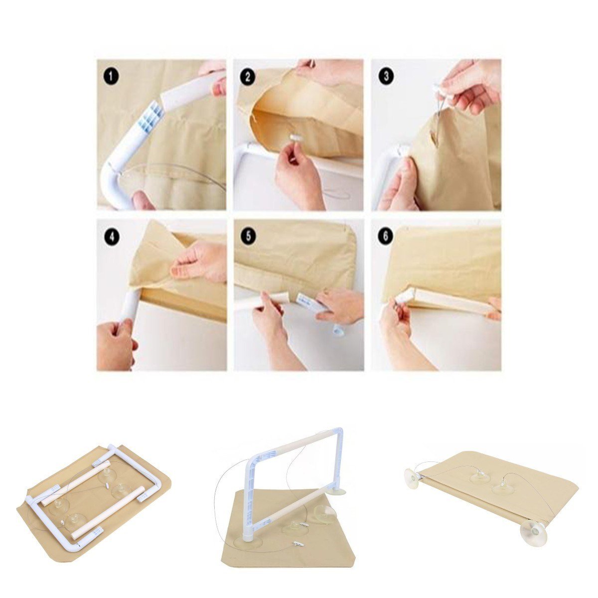 BUFFER® Cama Pencereye Asılan Vantuzlu Kedi Yatağı Cam Önü Kedi Hamağı