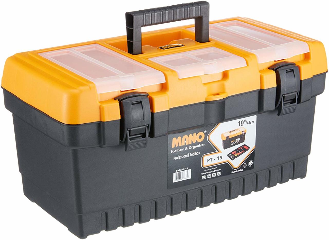 Mano Profesyonel Takım Çantası PT-19''    486mm x 267mm x 242mm