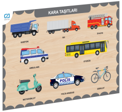 675 CAAHS-3200 CA GAMES AHŞAP KARA TAŞITLARI BUL-TAK