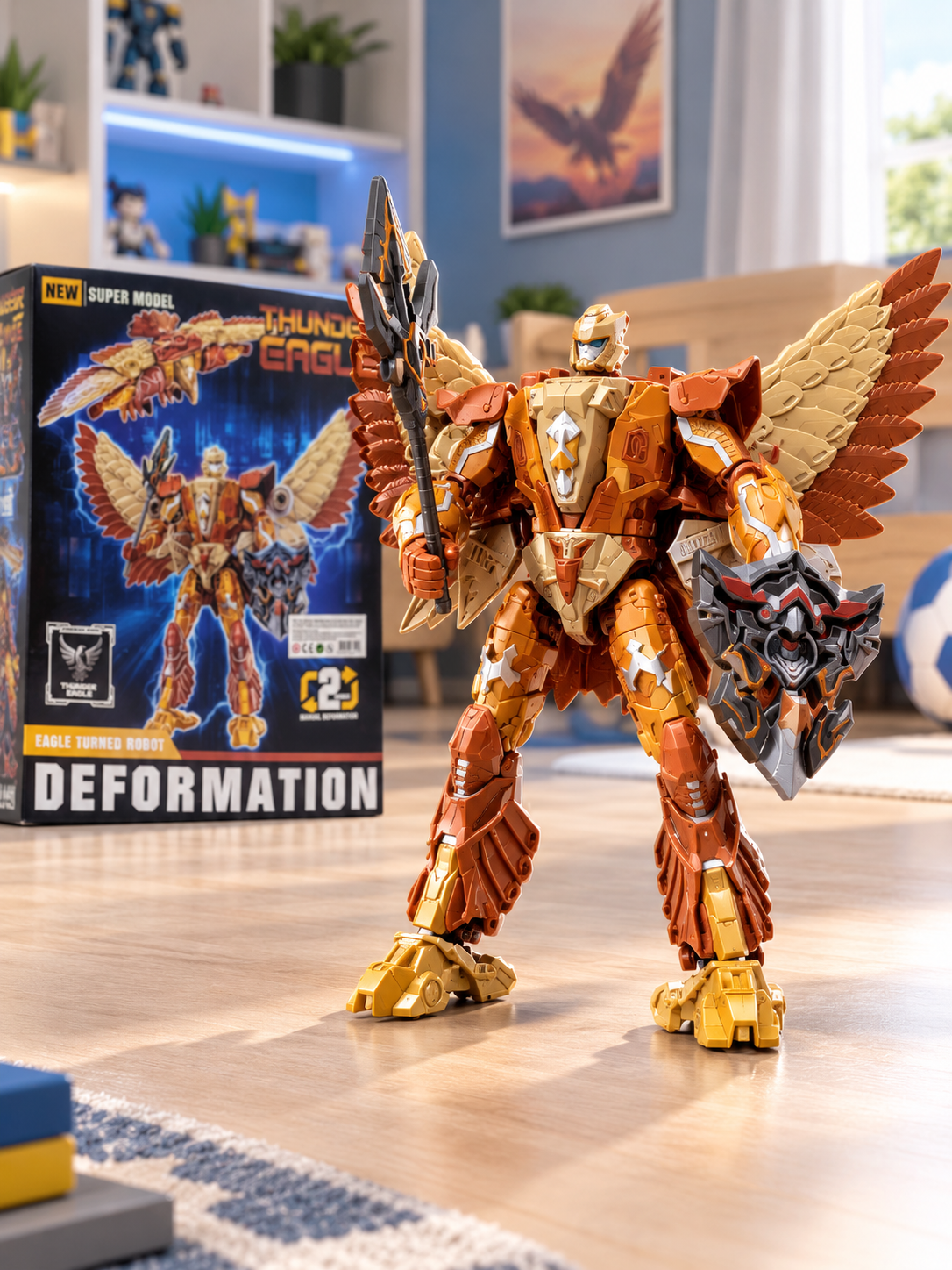 168-96 Büyük Boy Dönüşebilen Robot Oyuncak