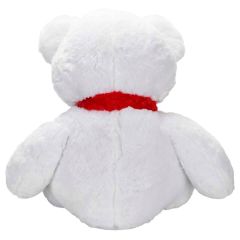 1515 SUN-JHN-PFF-SK PELUŞ AYI OTURAN KRMZ ATKILI 70CM 2R