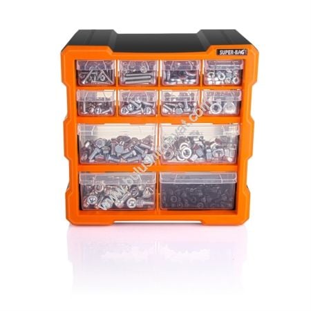 Bulmax 12lı Kucuk Monoblok Cekmece Setı Bmx-6407 (1 Adet Gönderilir)