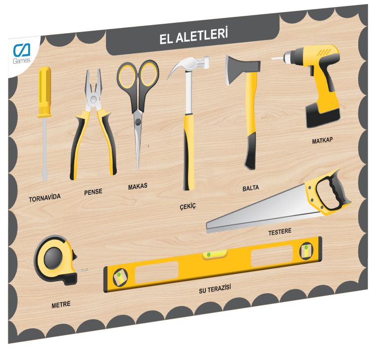 CAAHS-3210 CA GAMES AHŞAP EL ALETLERİ BUL-TAK