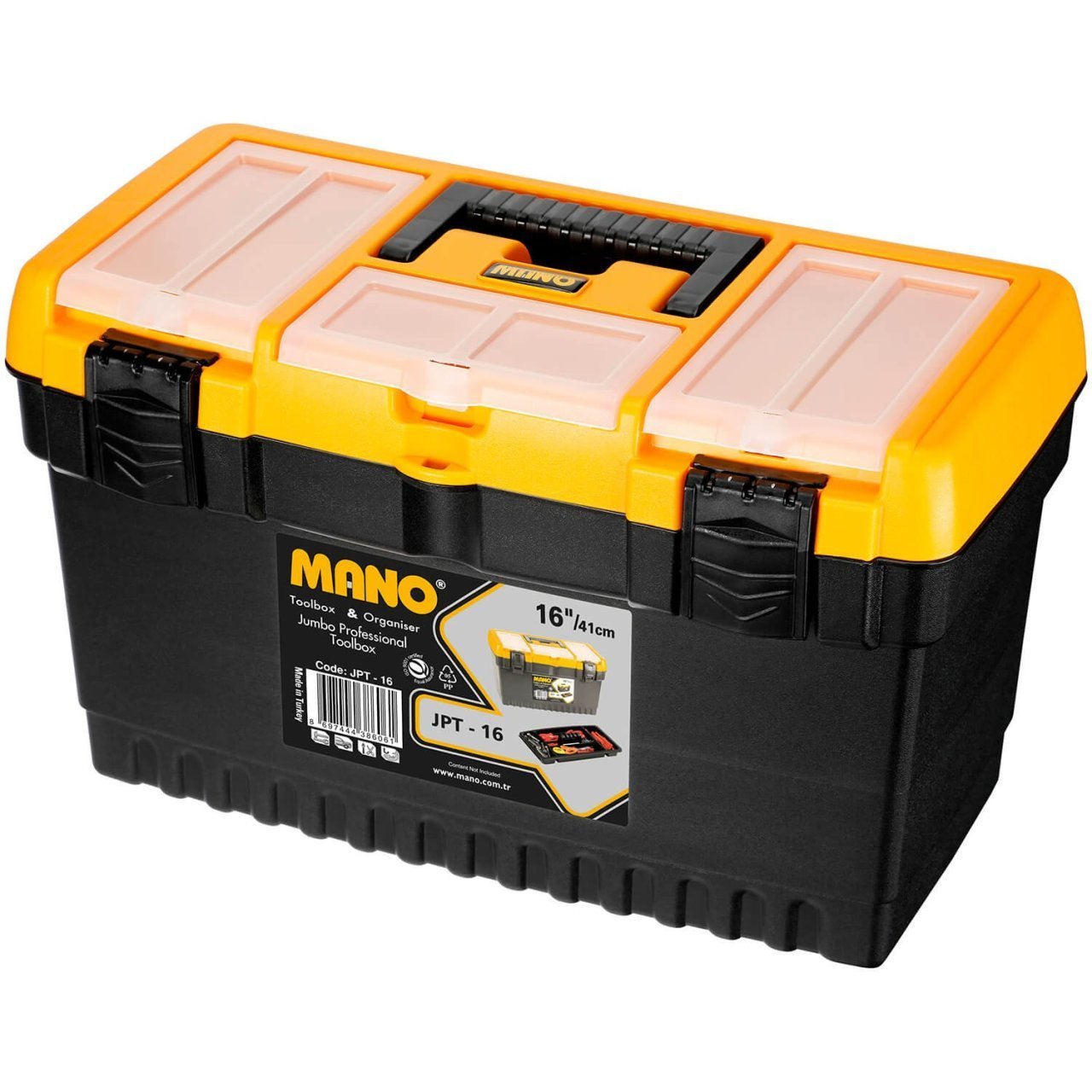 Mano Jumbo Profesyonel Takım Çantası JPT-16''  413mm x 212mm x 244mm