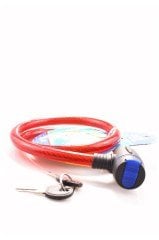 BUFFER® Çalınma Engelleyici Pvc Kaplamalı Kablo Halat Bisiklet Kilidi