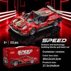 9055-7  TOYSE TOYS BRİCKS SPEED KIRMIZI -EKN