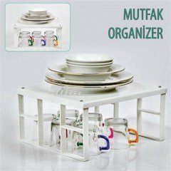 BUFFER® Dolap İçi Düzenleyici Organizer Mutfak Banyo Raf Aparat Alet