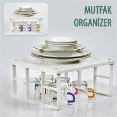 BUFFER® Dolap İçi Düzenleyici Organizer Mutfak Banyo Raf Aparat Alet