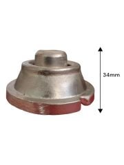 22 No Kıyma Makinesi İçli Köfte Aparatı Metal (Çap 80mm)