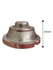 22 No Kıyma Makinesi İçli Köfte Aparatı Metal (Çap 80mm)