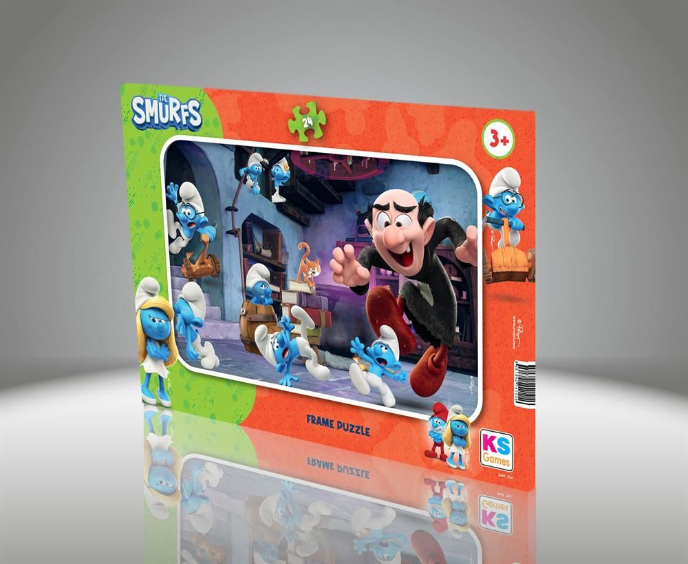 SMURF FRAME PUZZLE 24 PARÇA