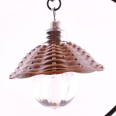 BUFFER® Pilli Işıklı Romantik Çift Tema Büyük Boy Dekoratif Ahşap Biblo