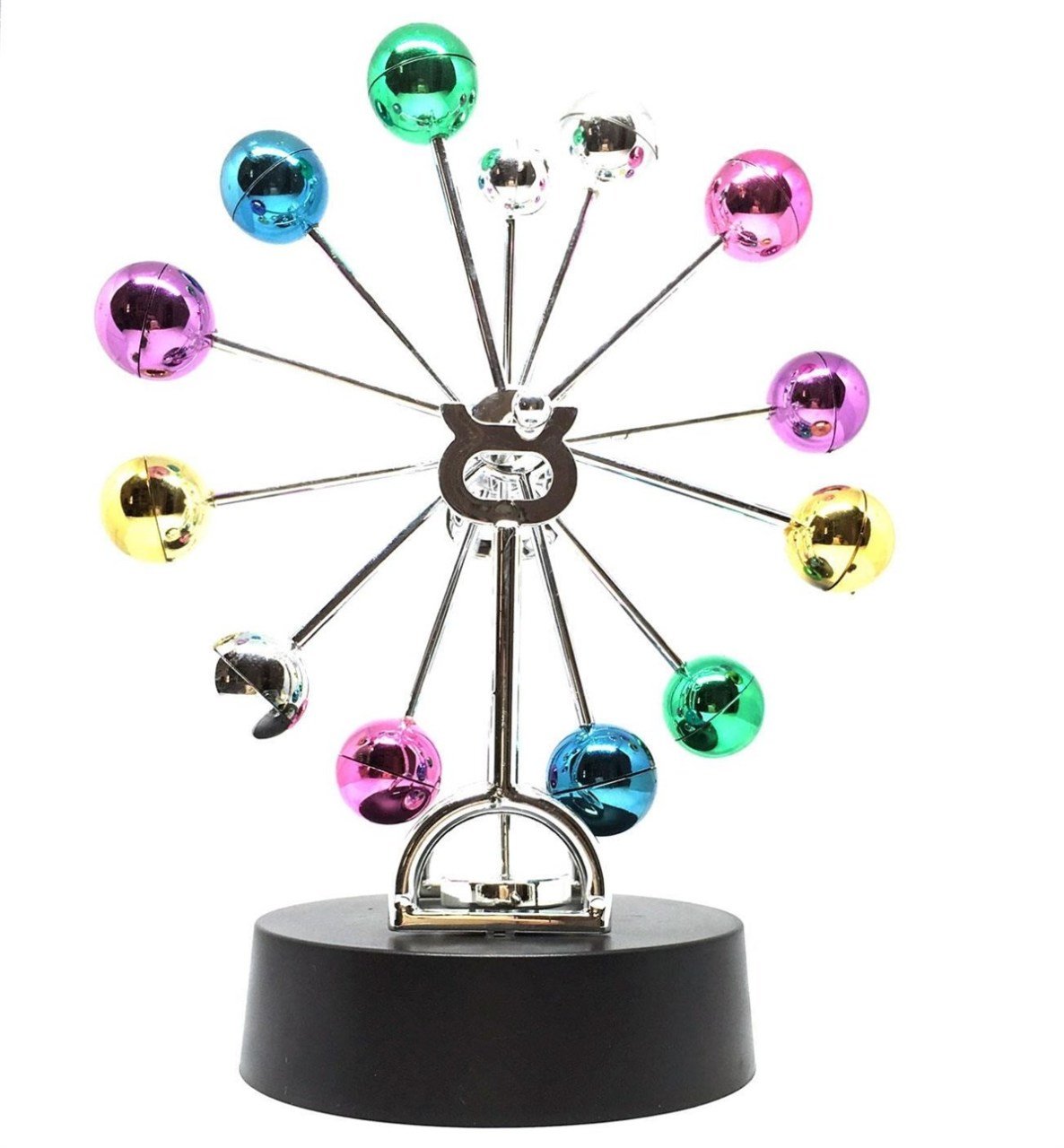 BUFFER® Dekoratif Masaüstü Renkli Manyetik Dönen Denge Topu Küreler