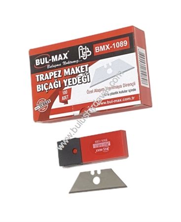 Bulmax Trapez Maket Bıcak Yedek Bmx-1089 (100 Adet Gönderilir)