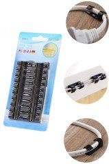 BUFFER® Ev ve Ofis İçin 20li Yapışkanlı Kablo Düzenleyici ve Toplayıcı