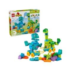 10451 Lego Duplo 3'ü1 Arada Tekerlekli Dinozorlar 103 parça +3 yaş