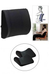 BUFFER® Ortopedik Sırt Minderi Araba Ofis Sandalye Sırt Minderi Yastığı