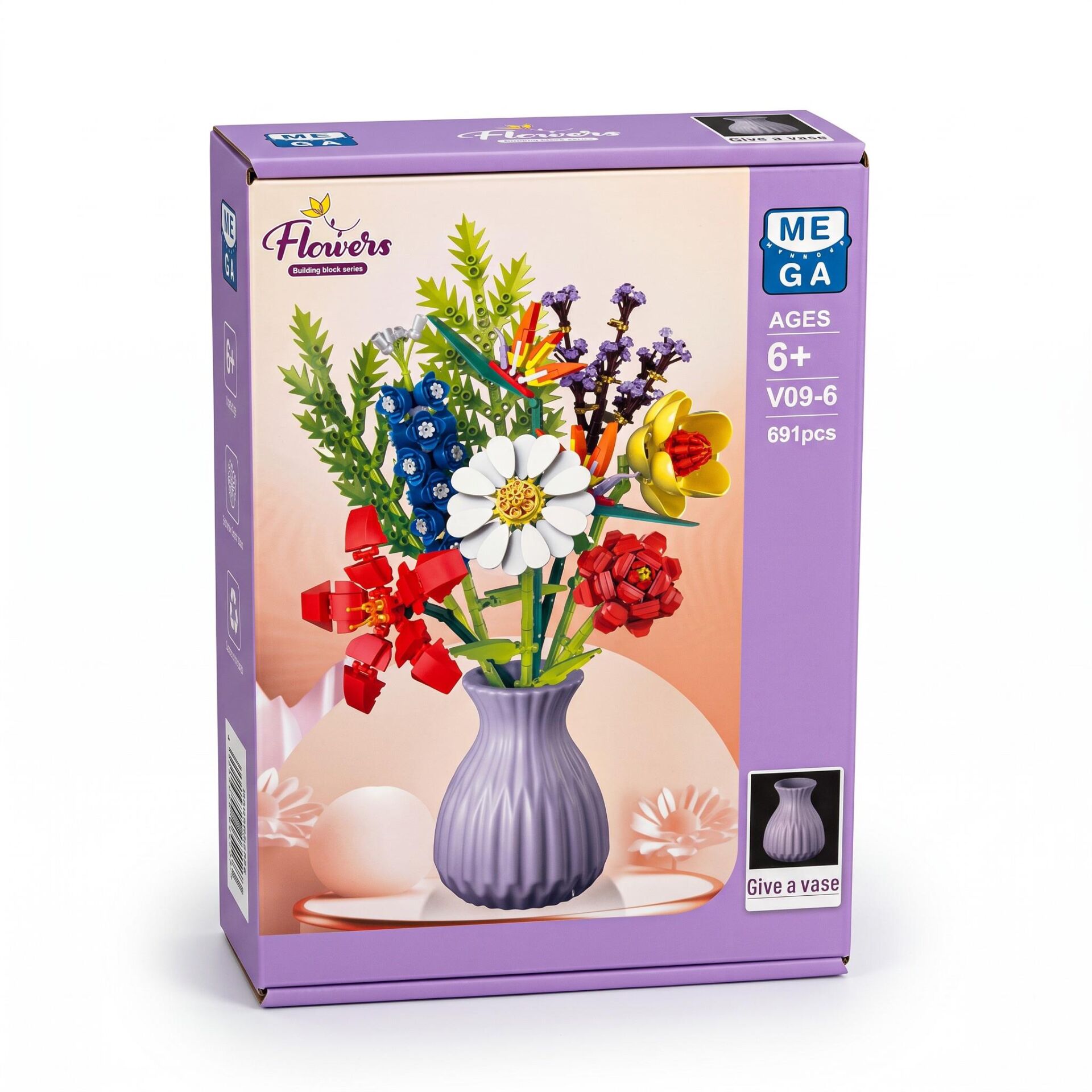 BIG0V096 8'Lİ BLOK ÇİÇEK 691 PARÇA MİNİ LEGO