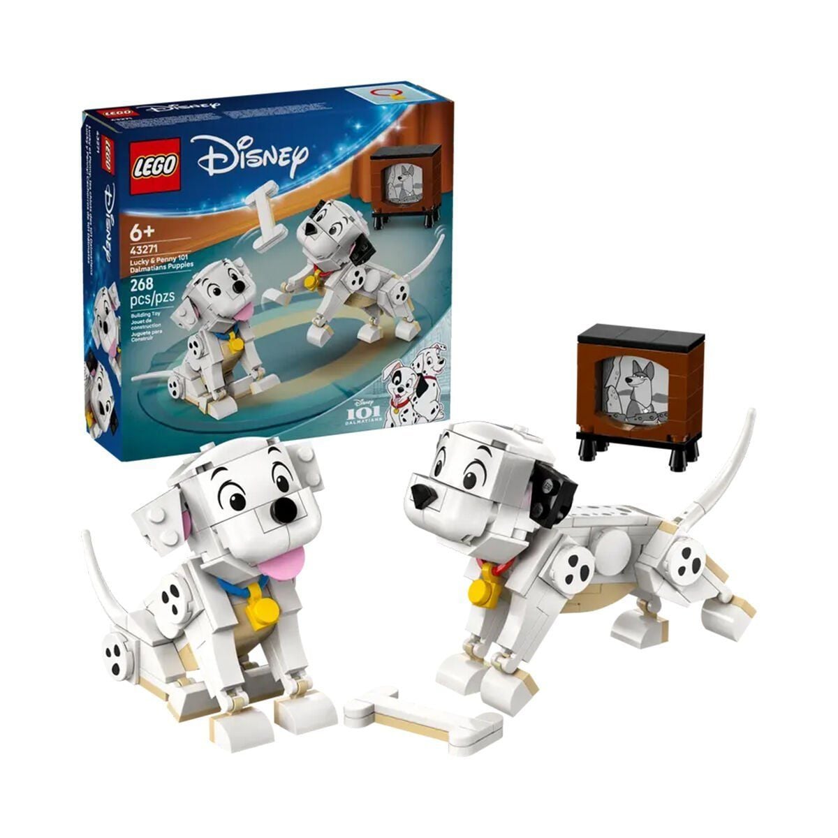 43271 Lego Disney 101 Dalmaçyalı Köpek Yavruları Lucky ve Penny 268 parça +6 yaş