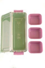 BUFFER® Pratik Kilitlenebilir Kapaklı Kahvaltılık Saklama Kabı Baharatlık