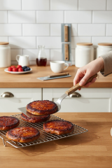 Paslanmaz Çelik Mutfak Spatulası, Smash Burger, Pankek, Keskin Ağız 12cm, Geniş Ağızlı BLZ-46