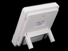 BUFFER® Bebek Odası Masaüstü Dijital Termometre Nem Ölçer Higrometre Saat