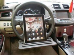 BUFFER® Araba Direksiyona Takılan Masa Laptop Tutucu Yemek Masası