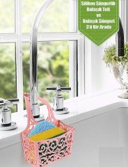 BUFFER® Bulaşık Süngeri Askılığı 3lü Set Silikon Süngerlik Bulaşık Teli Bulaşık Süngeri