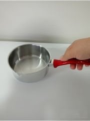 Paslanmaz Sütlük Sos Tavası 15 cm Yumurta Kaynatma Tenceresi Bakalit Saplı