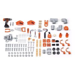 7600360726 Smoby Black+Decker Mega Werkbank Center- Mega Tamir Masası Tezgahı Oyun Seti +3 yaş