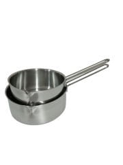 2'li Sütlük Cezve Sos Tavası Yumurta Haşlama Tencere Seti (17 cm ve 15 cm)