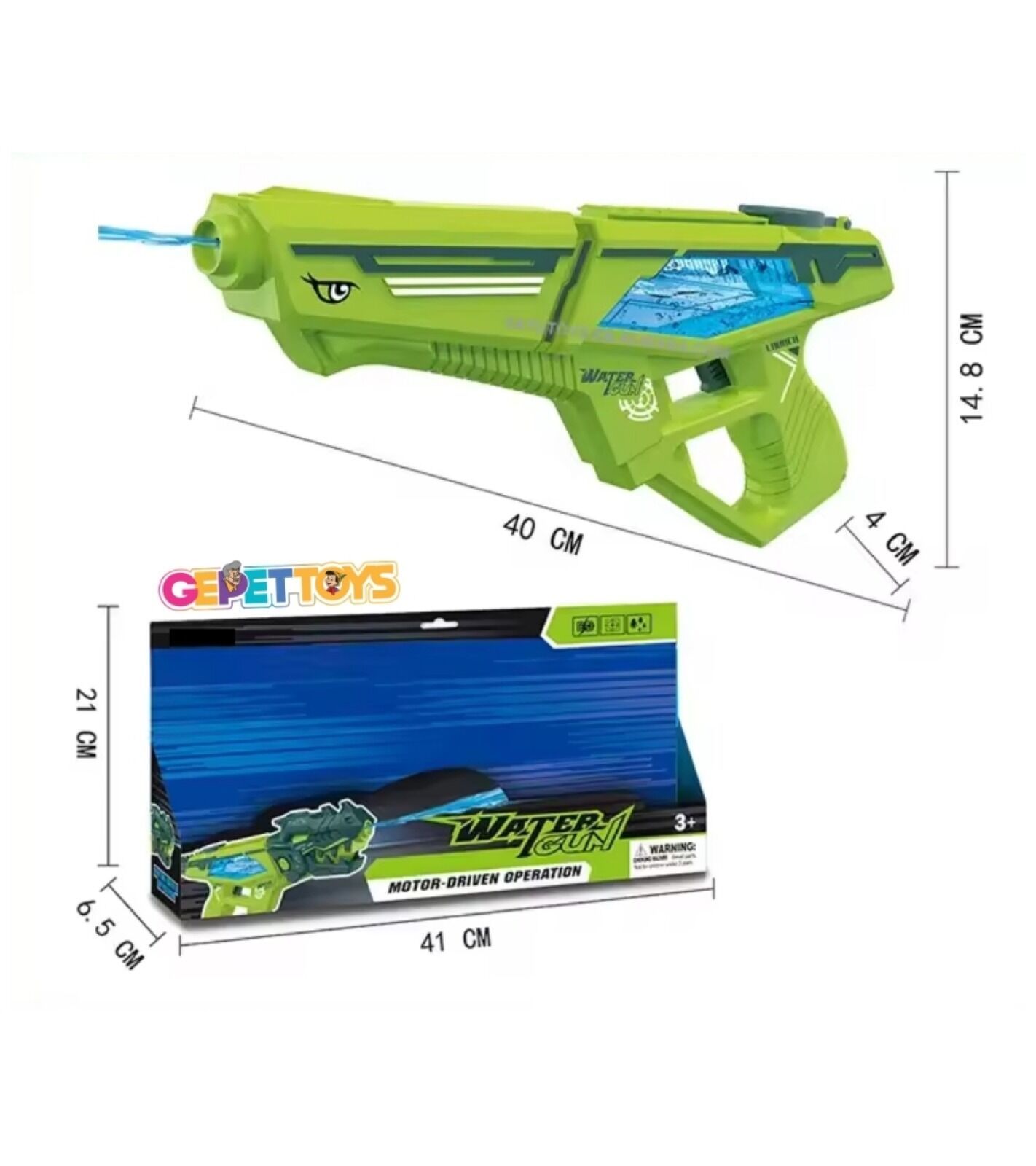 2303 Elektrikli Su Tabancası -Gepettoys (Sadece pembe rengi kalmıştır)