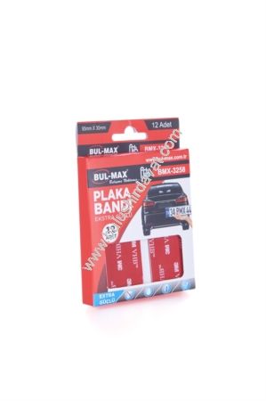 Bulmax 95mm*30mm 12lı Set Plaka Bandı Bmx-3258 (1 Adet Gönderilir)